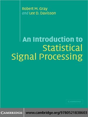 cover image of An Introduction to Statistical Signal Processing